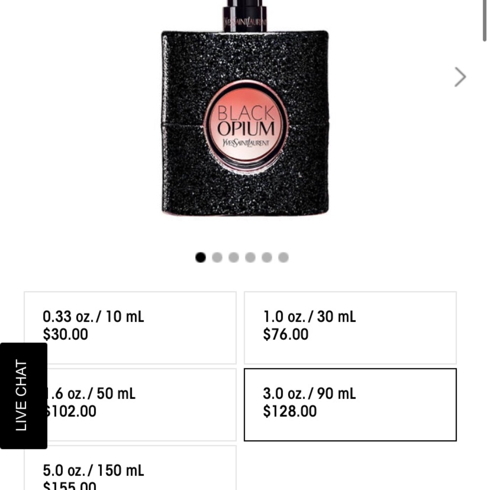 New YSL Black Opium 3.oz Engraved Monogram “CMS”